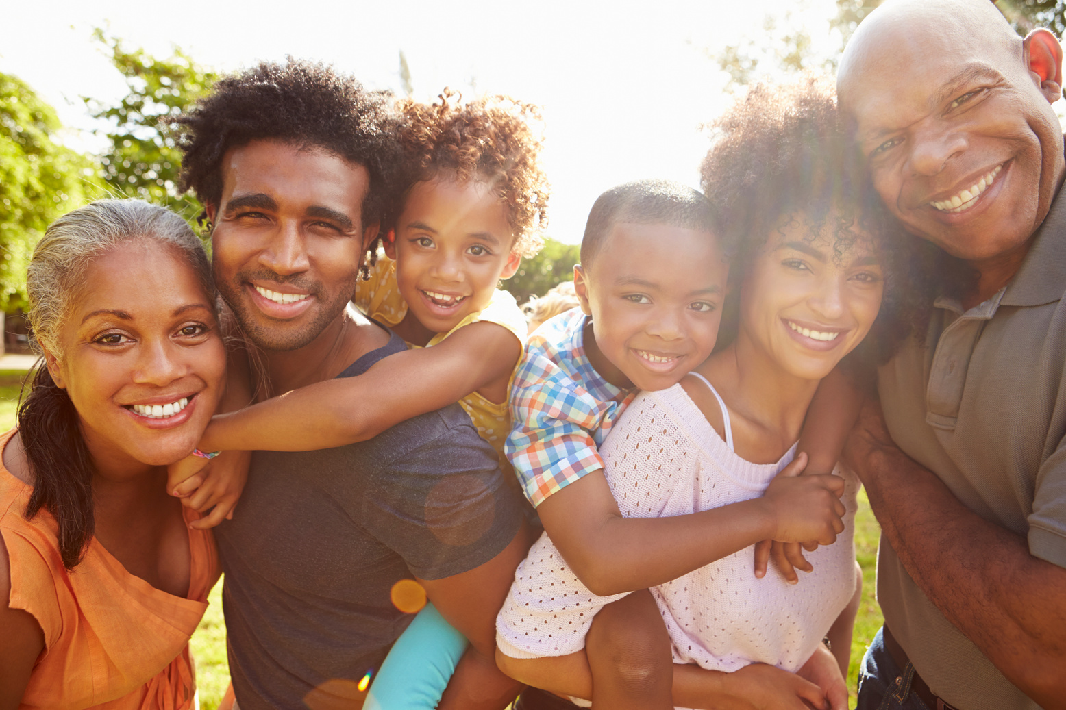 Family in the Park 